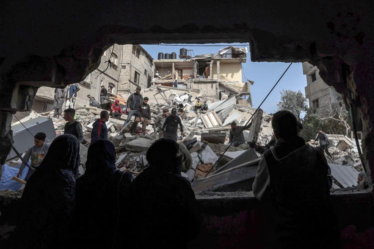 Bombardamento a Rafah - (Afp)